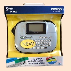 Brother PT-M95 P-Touch Electronic Labeling System Label Maker & Starter Tape NEW